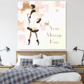 パリファッションモデルキャンバスプリント キャンバスプリント (インサイチュ (寝室))