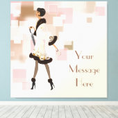 パリファッションモデルキャンバスプリント キャンバスプリント (インサイチュ (ウッドフロア))