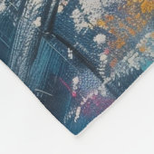 パリファッション夜 フリースブランケット (角)