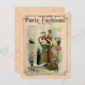 パリファッション2 – はがき/招待状/出欠 インビテーションポストカード (正面/裏面)