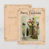パリファッション2 – はがき/招待状/出欠#18 インビテーションポストカード (正面/裏面)