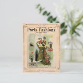 パリファッション2 – はがき/招待状/出欠#18 インビテーションポストカード (スタンド正面)