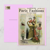 パリファッション2 – はがき/招待状/出欠#18 インビテーションポストカード (正面/裏面)