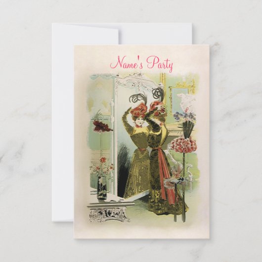 パリファッション～招待状/ RSVP #18 招待状 (正面)