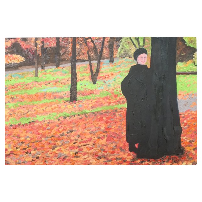 パリフォールン葉グメタルプリント メタルプリント (正面)