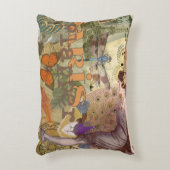 パリフラッパーアールデコピーコックヴィンテージ アクセントクッション (正面(垂直))