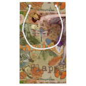 パリフラッパーアールデコピーコックヴィンテージ スモールペーパーバッグ (裏面)