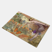 パリフラッパーアールデコピーコックヴィンテージ ドアマット (アングル)