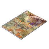 パリフラッパーアールデコピーコックヴィンテージ ノートブック (左側)