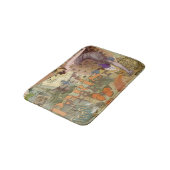 パリフラッパーアールデコピーコックヴィンテージ バスマット (アングル)