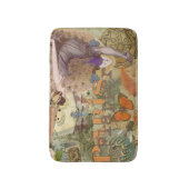 パリフラッパーアールデコピーコックヴィンテージ バスマット (正面縦)