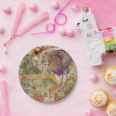 パリフラッパーアールデコピーコックヴィンテージ ペーパープレート (パーティー)