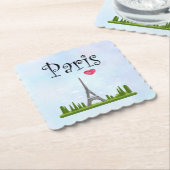 パリフランスのとエッフェルタワー ペーパーコースター (アングル)