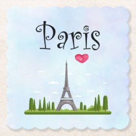 パリフランスのとエッフェルタワー ペーパーコースター