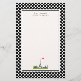 パリフランスのとエッフェルタワー 便箋