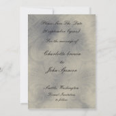 パリフランスのの結婚式は日付を保存 セーブザデート (裏面)