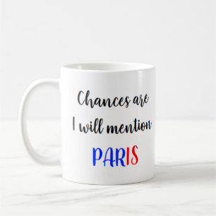 パリフランスのの言及 コーヒーマグカップ