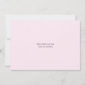 パリフランスのエッフェルタワーベビーシャワー招待状 招待状 (裏面)