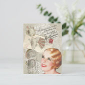 パリフランスのグラマファッショニスタガーリーー ポストカード (スタンド正面)