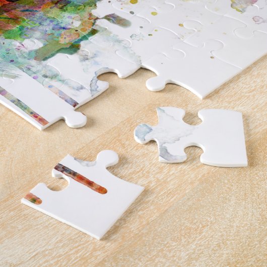 パリフランスのスカイライン ジグソーパズル (側面)