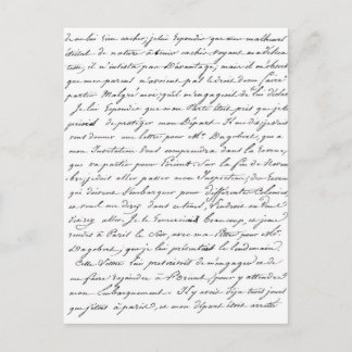 パリフランスのスクリプト ポストカード