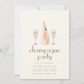 パリフランスのパティスリーパーティの招待状テンプレート 招待状 (正面)