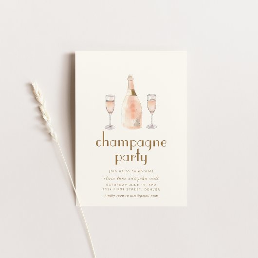 パリフランスのパティスリーパーティの招待状テンプレート 招待状