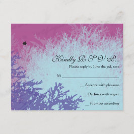 パリフランスのフランス人のバーのバルミツワーの応答カード 出欠カード