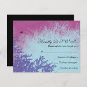 パリフランスのフランス人のバーのバルミツワーの応答カード 出欠カード (正面/裏面)