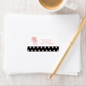 パリフランスのプードルリターンラベル – ブラック/ピンク ラベル (インサイチュ)