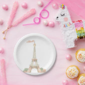 パリフランスのボンジュール紙プレート ペーパープレート (パーティー)