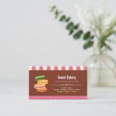 パリフランスのマカロンマカロン店 名刺 (スタンド正面)