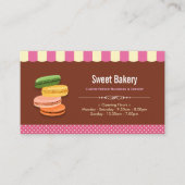 パリフランスのマカロンマカロン店 名刺 (正面)