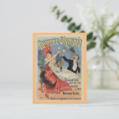 パリフランスのレストラン広告byチェレ1899 ポストカード (スタンド正面)