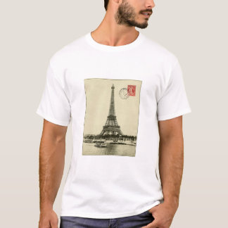 パリフランスのヴィンテージのエッフェル塔 Tシャツ