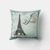 パリフランスのヴィンテージ華美スタイルカルトゥーシュ クッション (裏面)