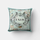 パリフランスのヴィンテージ華美スタイルカルトゥーシュ クッション (正面)