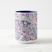 パリフランスの地図 マグカップ (中央)