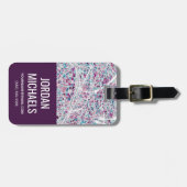 パリフランスの地図 ラゲッジタグ (正面横)