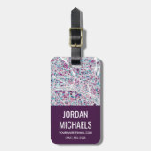 パリフランスの地図 ラゲッジタグ (正面縦)