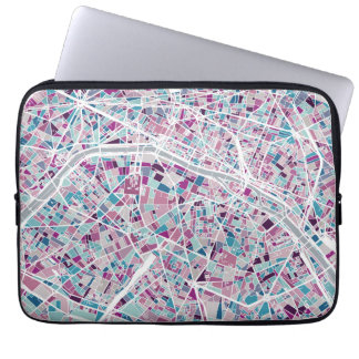 パリフランスの地図 ラップトップスリーブ