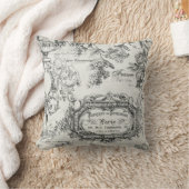 パリフランスの花柄 クッション (ブランケット)