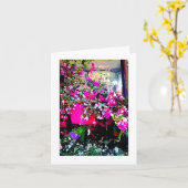 パリフランスの芸術のプリントのメッセージカードの花屋 カード (黄色い花)