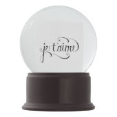 パリフランスの雪の地球のギフト スノーグローブ (裏面)