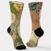 パリフランスアンティークアートワークコラージュフランスのエッフェル ソックス (傾斜あり)