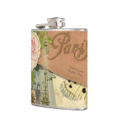 パリフランスアンティークアートワークコラージュフランスのエッフェル フラスク (左)