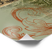 パリフランスアンティークアートワークコラージュフランスのエッフェル ポスター (コーナー)