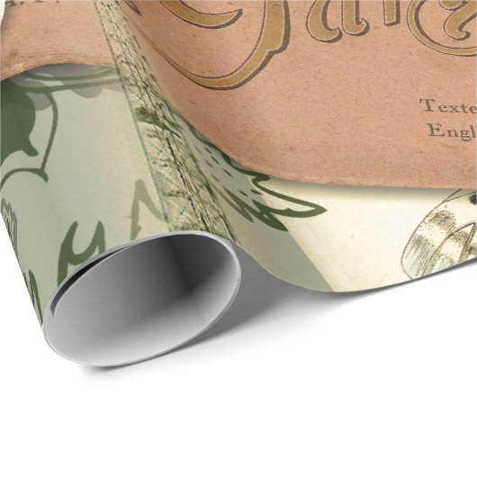 パリフランスアンティークアートワークコラージュフランスのエッフェル ラッピングペーパー (ロールコーナー)