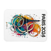 パリフランスエッフェルタワーギフト マグネット (横)