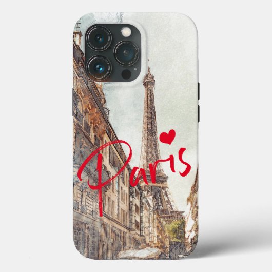 パリフランスエッフェルタワーケースメイトiPhone 13ケース Case-Mate iPhoneケース (裏面)